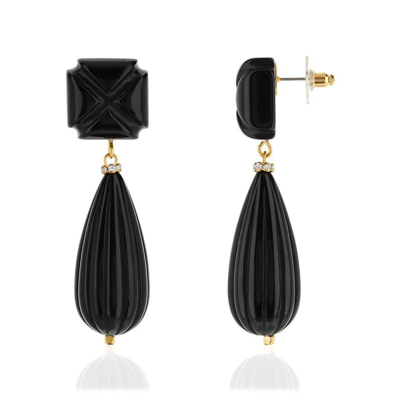 Boucles d'oreilles fantaisie résine - vue 1