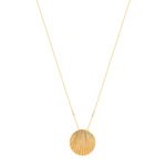 Gouden ketting met imitatieparels, 42 tot 45 cm - afbeelding 1