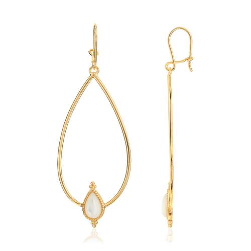 Boucles d'oreilles dorées nacres