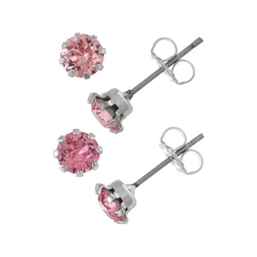Lot boucles d'oreilles fantaisie cristal
