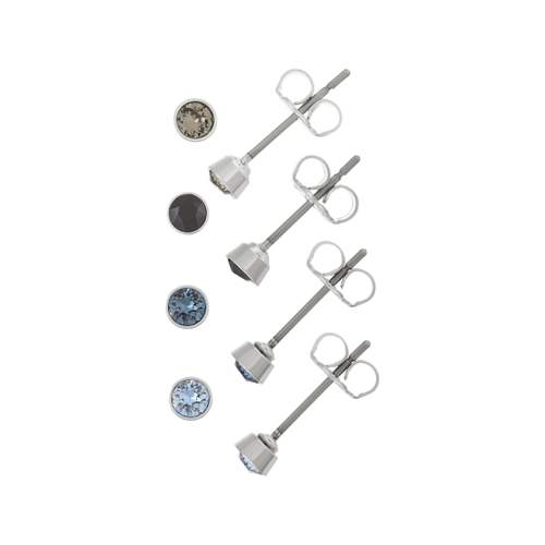 Lot boucles d'oreilles fantaisie cristal