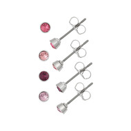 Lot boucles d'oreilles fantaisie cristal