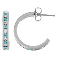 Boucles d'oreilles fantaisie cristal