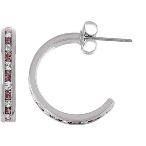 Boucles d'oreilles fantaisie cristal