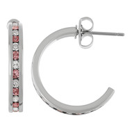 Boucles d'oreilles fantaisie cristal