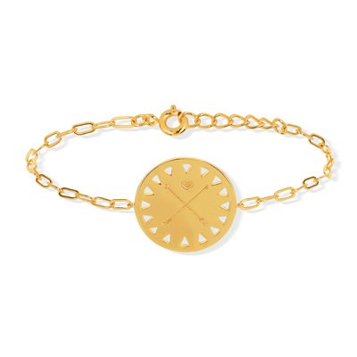 Bracelet doré 16 à 18 cm - vue V2