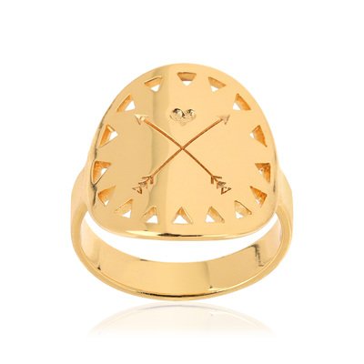 Bague dorée - vue V1