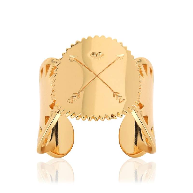 Bague dorée - vue 1