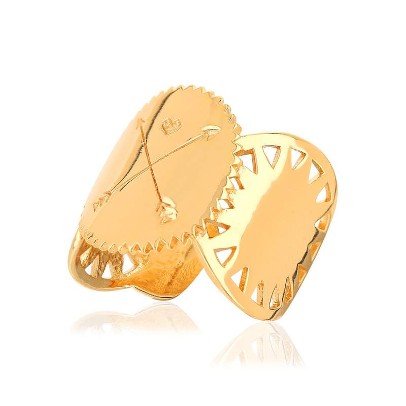 Bague dorée - vue 3