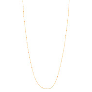 Collier doré et résine orange 38 cm