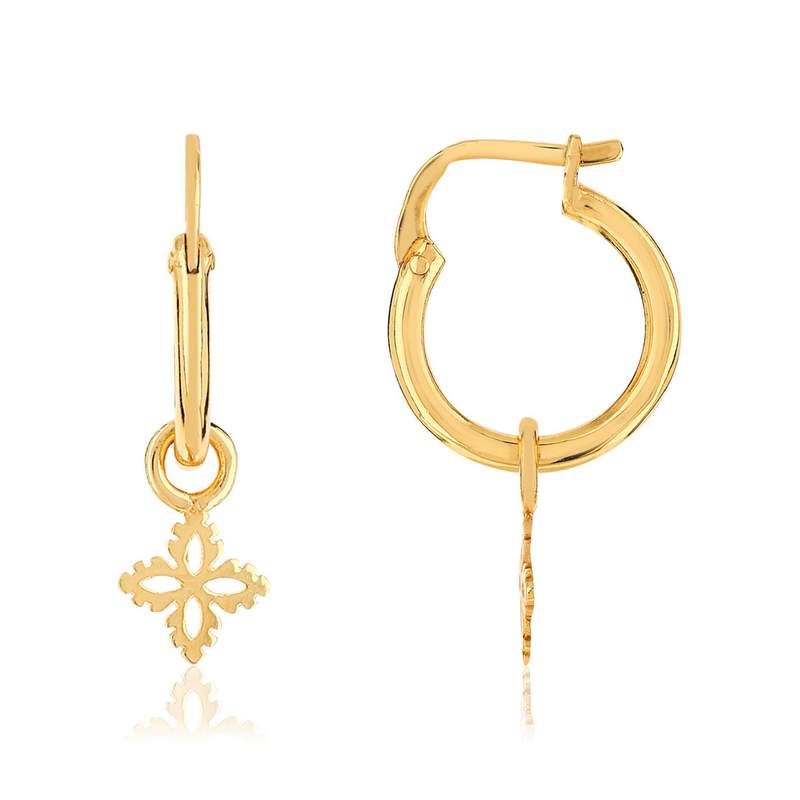 Boucles d'oreilles dorées - vue 1
