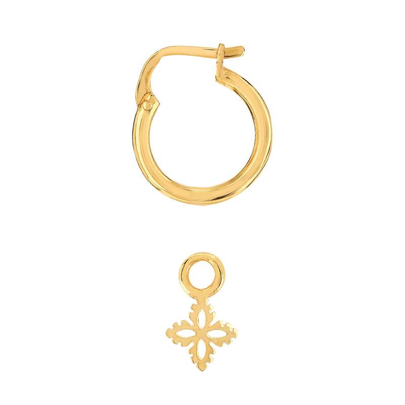 Boucles d'oreilles dorées - vue 2