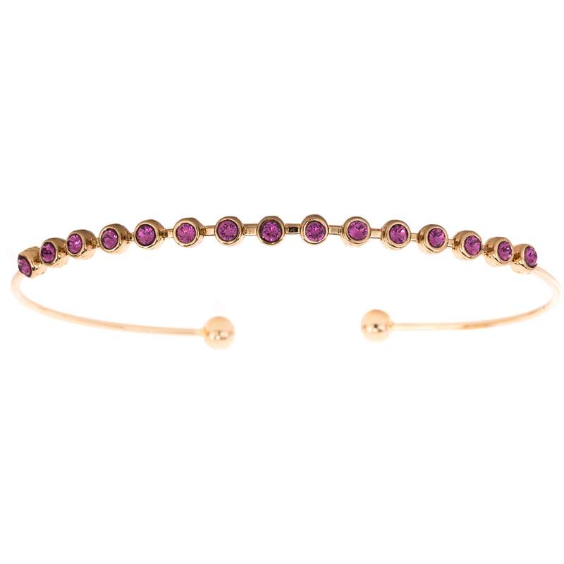 Sierarmband met kristallen – februari – afbeelding 1