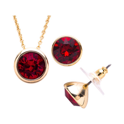 Parure fantaisie cristal janvier - vue 1