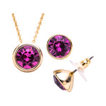 Parure fantaisie cristal février - vue 1