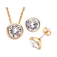 Parure fantaisie cristal avril