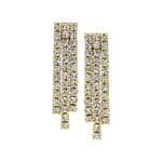 Boucles d'oreilles fantaisie cristal - vue 1
