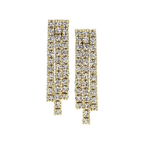 Boucles d'oreilles fantaisie cristal