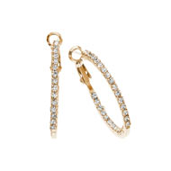 Boucles d'oreilles fantaisie cristal