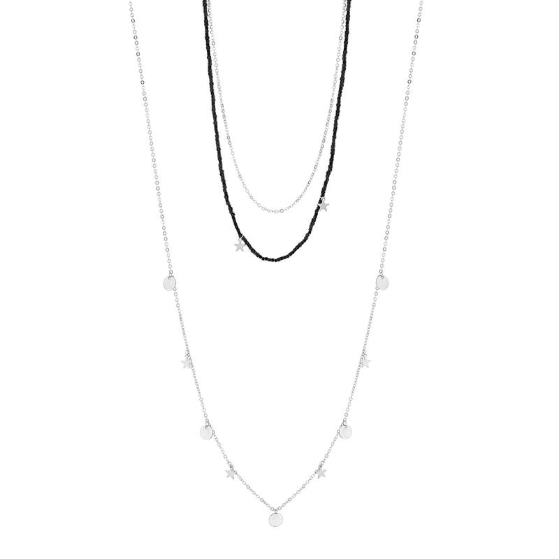 Collier acier fantaisie 46 cm - vue 1