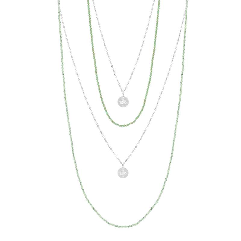 Collier acier fantaisie 47 cm - vue 1