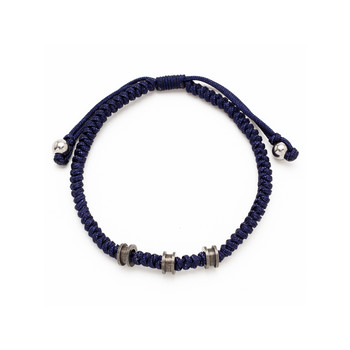 Bracelet cordon bleu marine