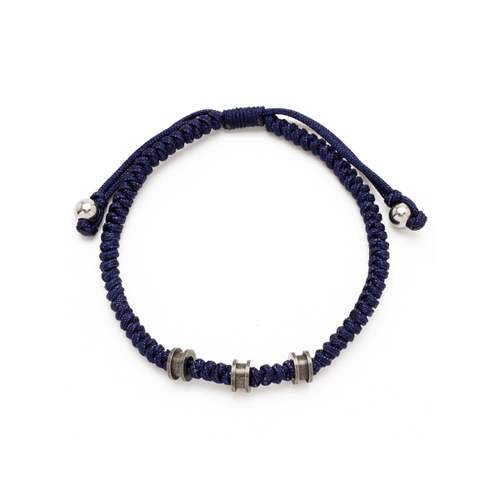 Marineblauwe koordarmband
