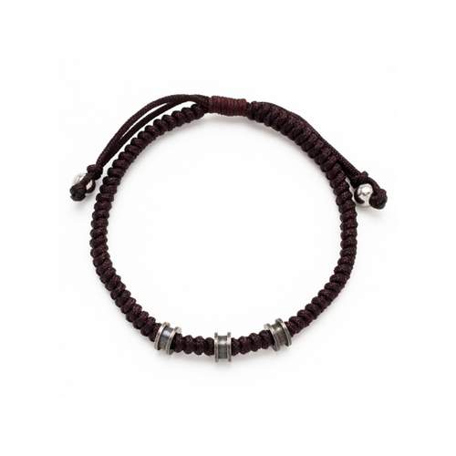 Bracelet cordon marron