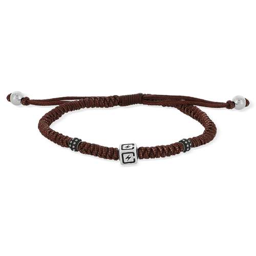Bracelet cordon marron