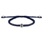 Bracelet cordon bleu marine - vue 1