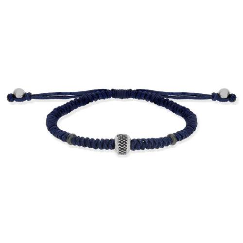 Bracelet cordon bleu marine
