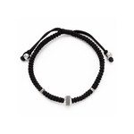 Bracelet cordon noir - vue 1