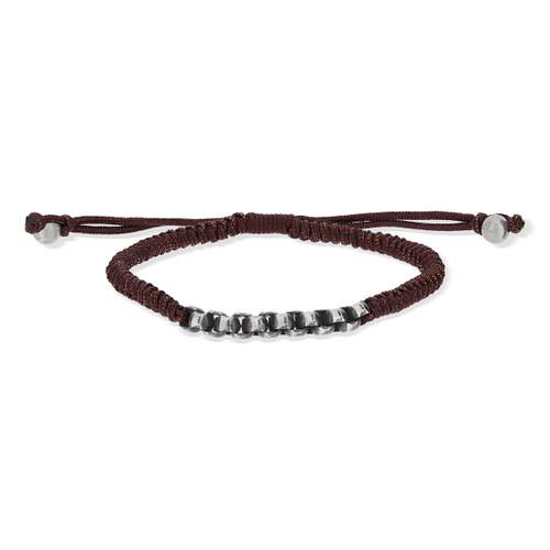 Bracelet cordon marron
