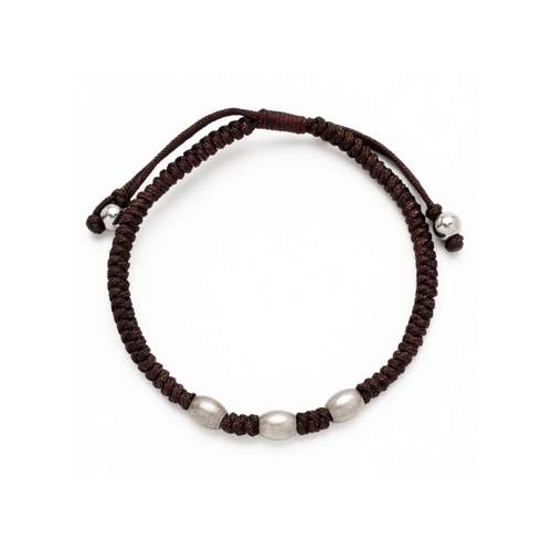 Bracelet cordon marron