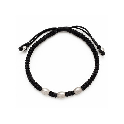 Bracelet cordon noir - vue 1