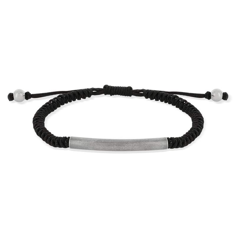 Bracelet cordon noir - vue 1