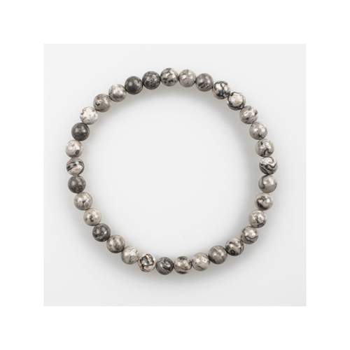 Bracelet pierres naturelles grises