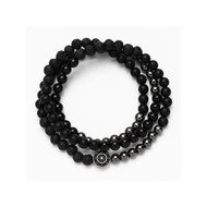 Bracelet onyx hématite