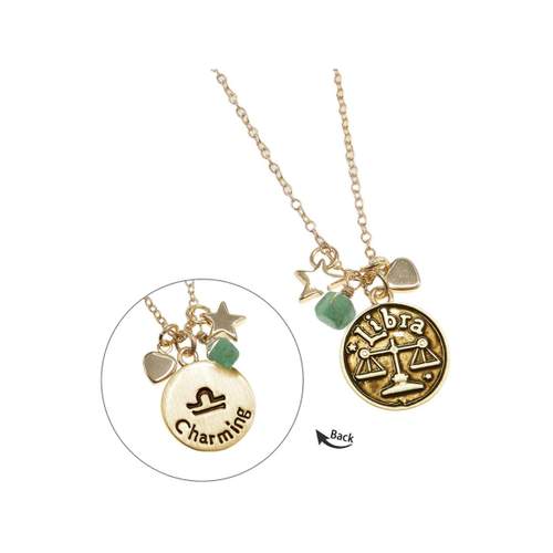Collier laiton dore balance