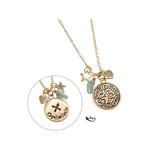 Collier laiton dore sagittaire - vue 1