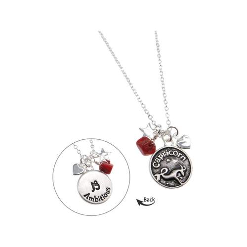 Collier laiton rhodié capricorne