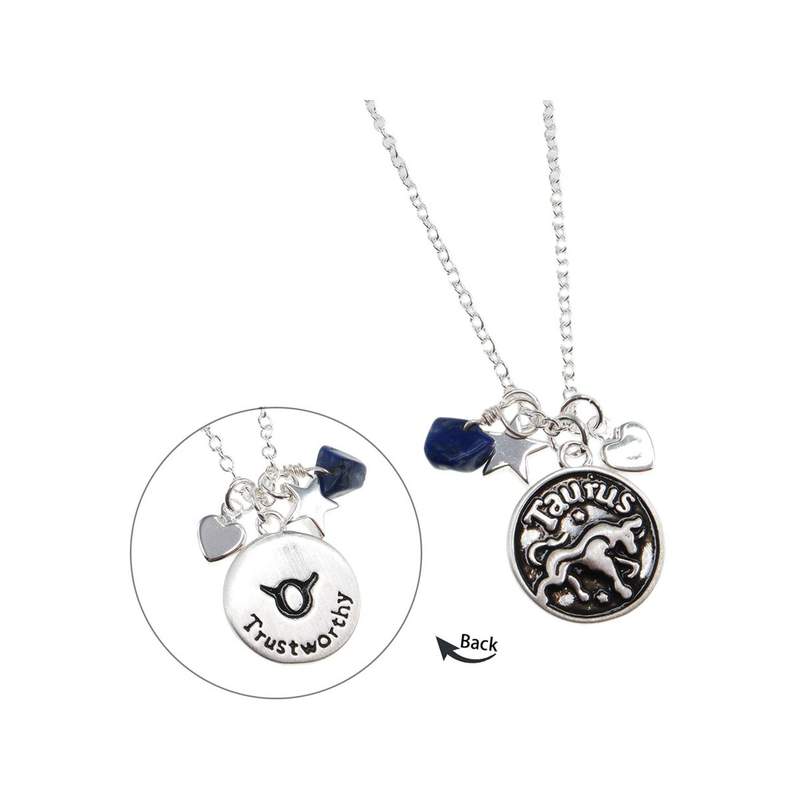 Collier laiton rhodié taureau - vue 1