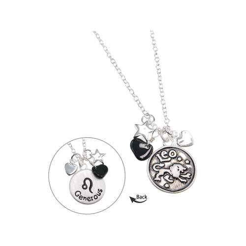 Collier laiton rhodié lion