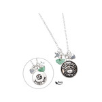 Collier laiton rhodié cancer - vue 1