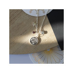 Collier laiton rhodié verseau - vue D2