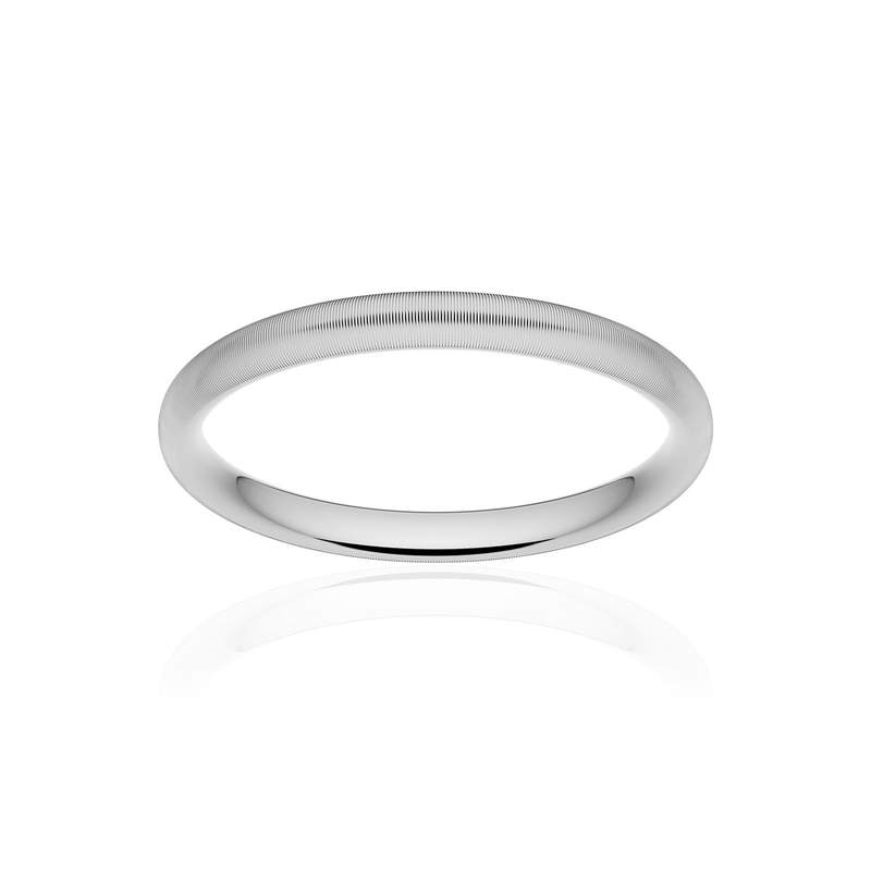 Alliance or 375 blanc mat ruban confort 2,5mm - vue 1