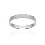 Alliance or 375 blanc mat ruban plat confort 3mm - vue 1