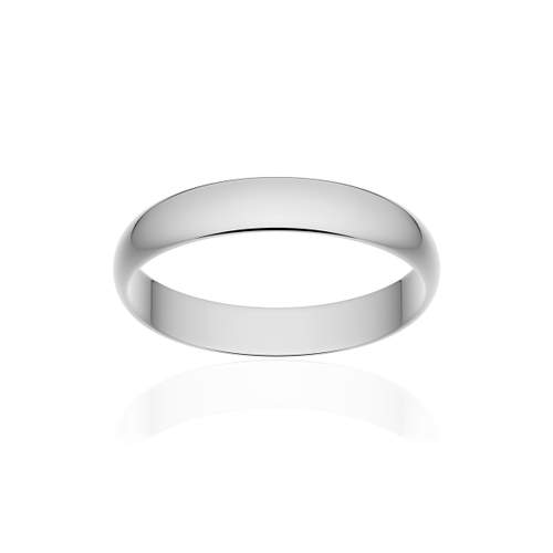 Alliance platine 950 poli ruban 3,5 mm