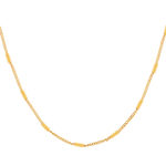 Collier plaqué or jaune 42 à 45 cm - vue 1