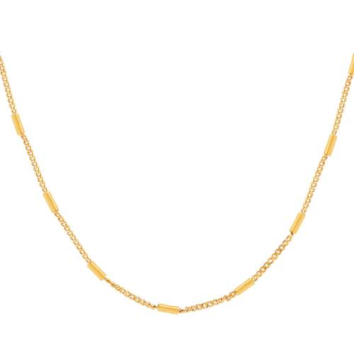 Collier plaqué or jaune 42 à 45 cm